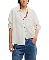 Free People Women's Laurel Button-Up Shirt