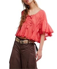 Free People Women's Michelle Short-Sleeve Blouse