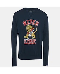 Pre-Owned Dolce & Gabbana Men's Navy Blue Printed French Terry Pullover