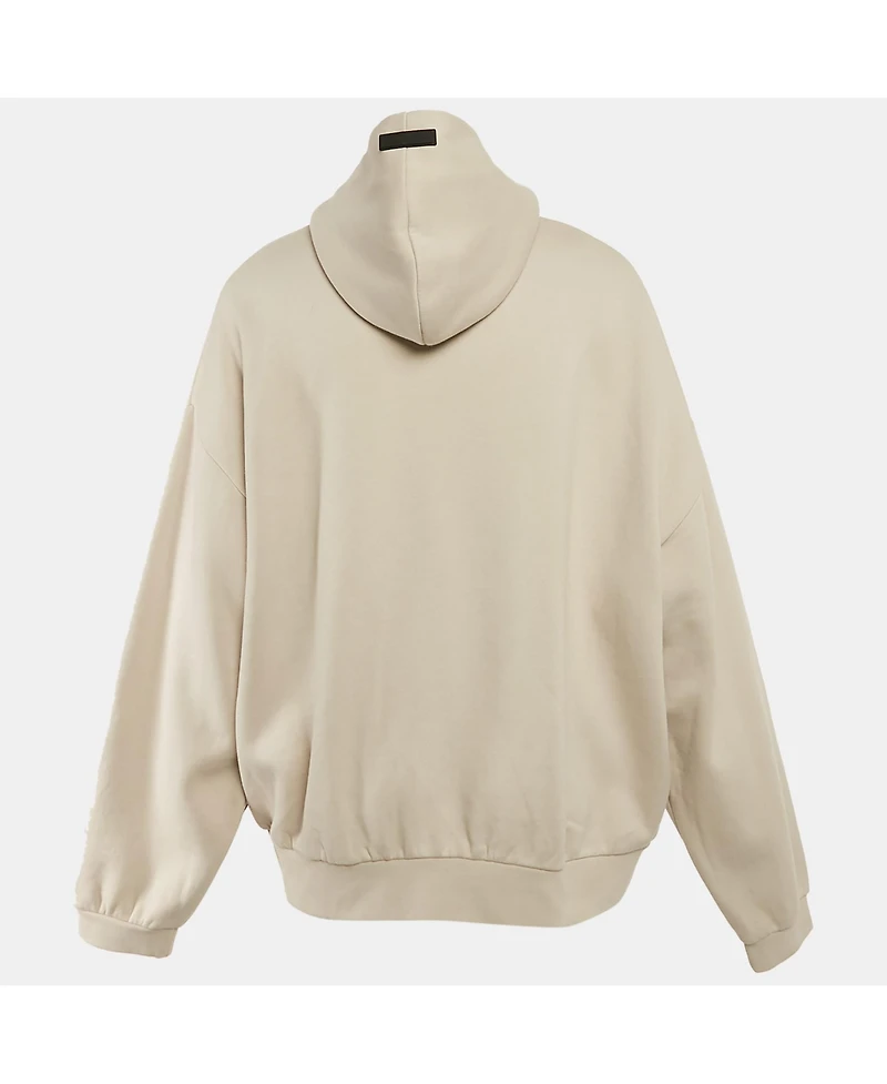 Pre-Owned Fear Of God Men's Essentials Logo Print Cotton Hoodie