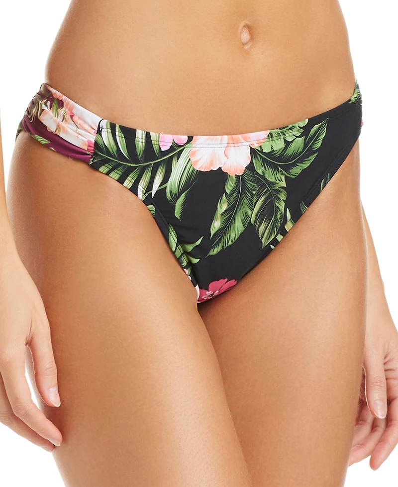 Bar Iii Women's Tropical Heat Tab Side Hipster Swim Bottoms, Macy's Exclusive