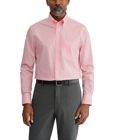 Tommy Hilfiger Men's Regular Fit Wrinkle Resistant Stretch Dress Shirt