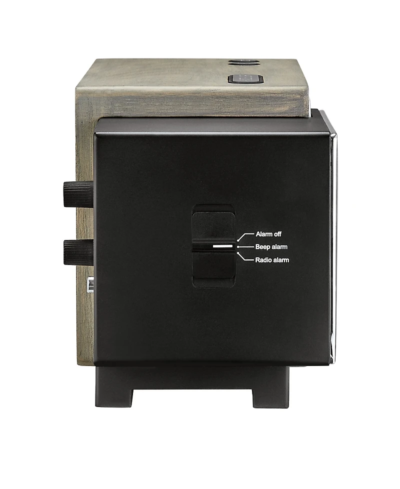 Bulova Clocks Precision Tone Silver Clock Radio