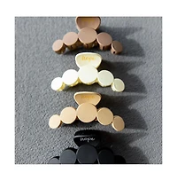 Headbands of Hope Women's Matte Dot Claw Clip - Cream