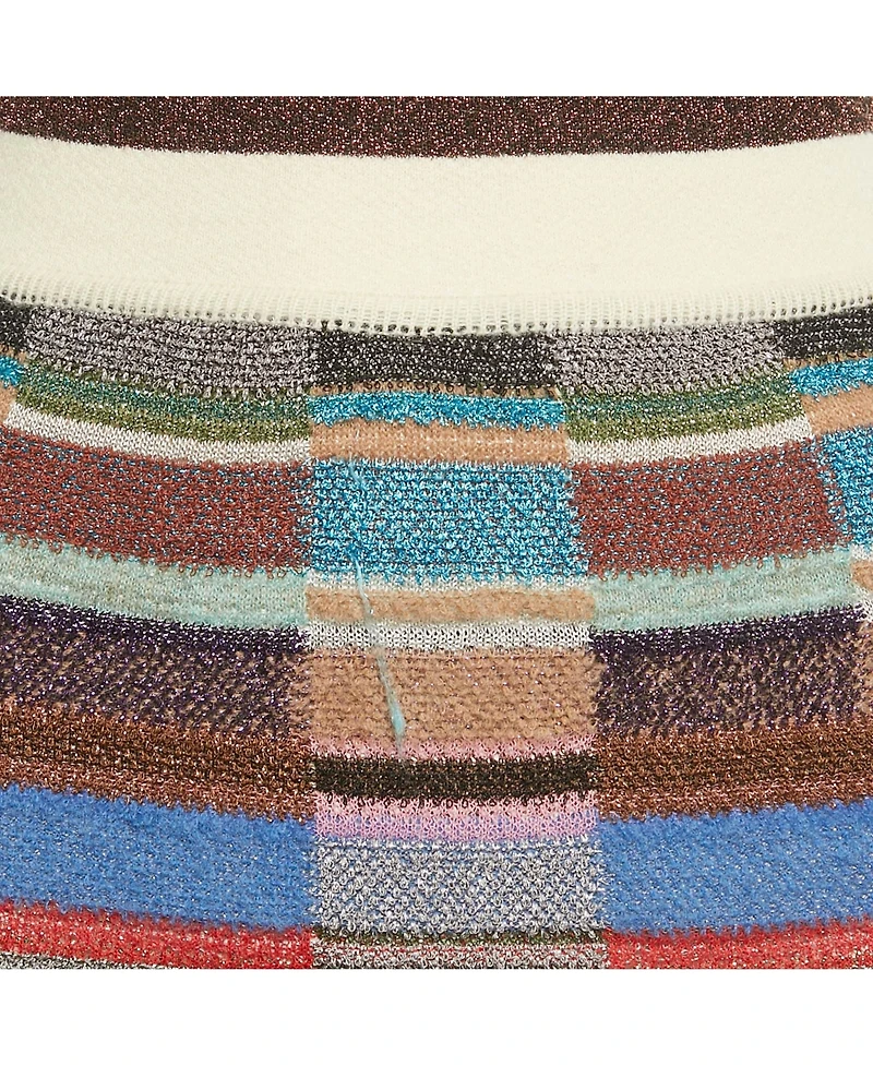 Pre-Owned Missoni Women's Multicolor Lurex Knit Mini Skirt