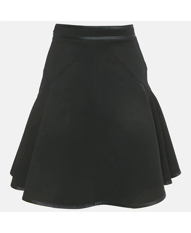 Pre-Owned Givenchy Women's Black Knit Flared Mini Skirt