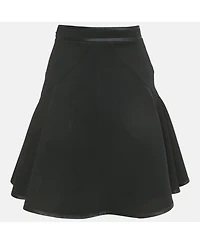 Pre-Owned Givenchy Women's Black Knit Flared Mini Skirt
