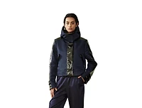 Caalo Women's Water-Resistant Cropped Raincoat