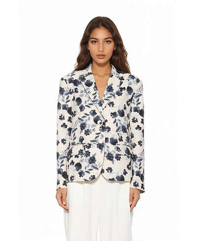 Alexia Admor Women's Noa Printed Boyfriend Blazer