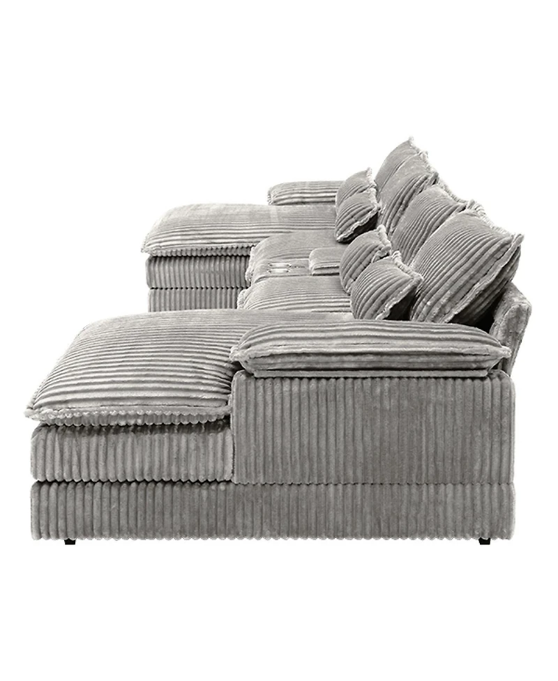 Streamdale Furniture 120" 5-piece U-shaped sofa w/ console