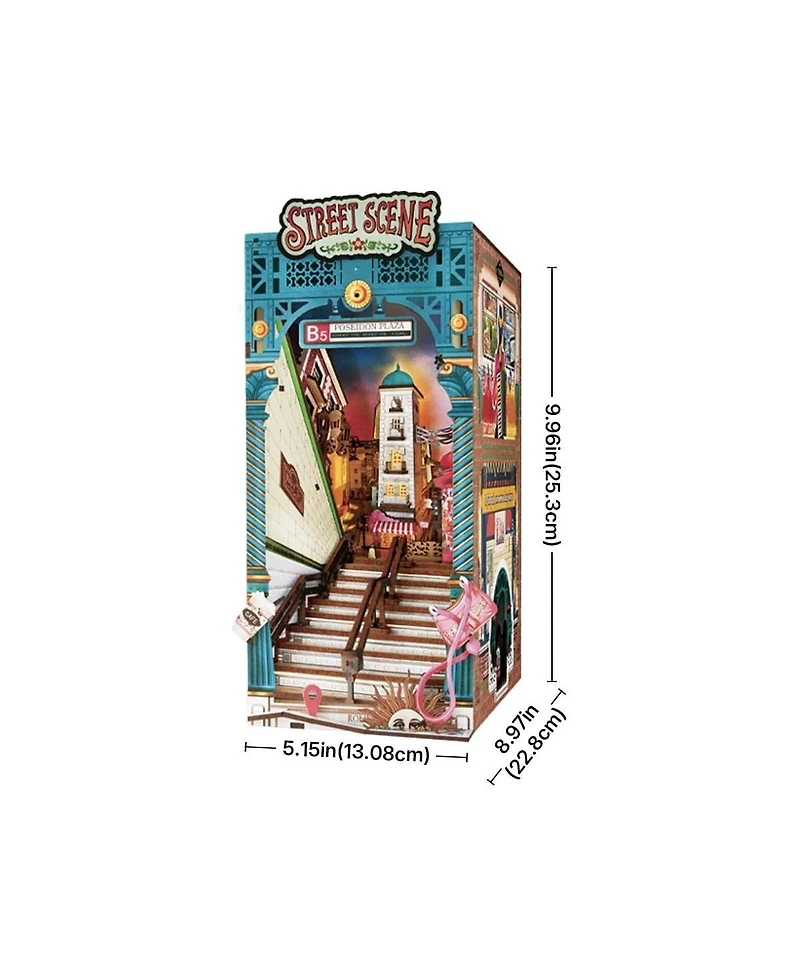 Flash Popup Diy 3D Book Nook Kit: Street Scene 196 pieces