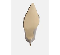 Fontana Link Chain Detail High Heel Pumps