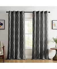 Elrene Home Fashions Medalia Geometric Window Curtain Panel