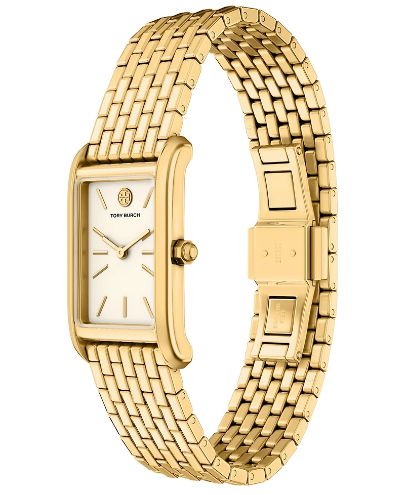 Tory Burch Women's The Eleanor Slim Quartz Two-Hand Gold Stainless Steel Watch, 22mm