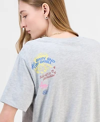 Love Tribe Juniors' Coastal Hit Crewneck Graphic T-Shirt