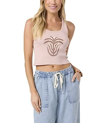 O'Neill Juniors' Palm Sun Scoop Neck Tank Top