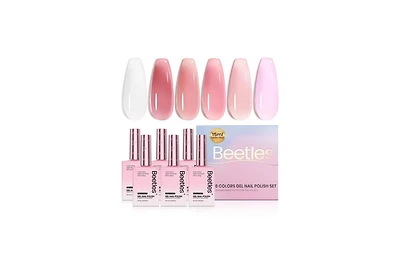 Beetles Nude Gel Nail Polish Set - 6 Colors