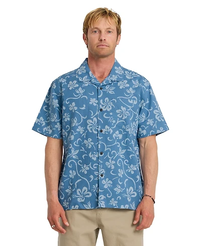 Quiksilver Men's Lo-Biscus Short-Sleeve Shirt
