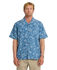 Quiksilver Men's Lo-Biscus Short-Sleeve Shirt