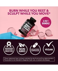 Havasu Burn & Band Reset Bundle Nighttime Fat Burner for Women with Resistance Booty Bands for Strength Training Yoga & Pilates