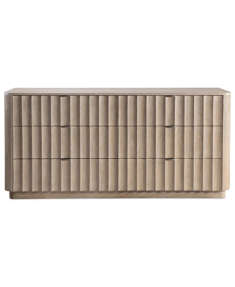 Bernhardt 3-Pc. Wood Loggia Bedroom Set King Bed, Dresser and Accent Nightstand