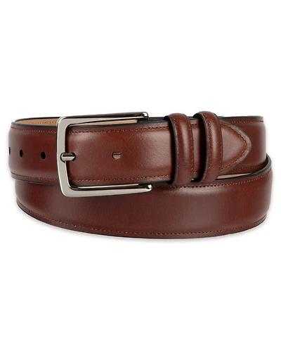 Club Room Men's Luxury Drop Edge Stitched Leather Belt, Macy's Exclusive