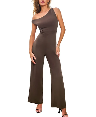Cupshe Women's Sharp Turn Brown Jumpsuit