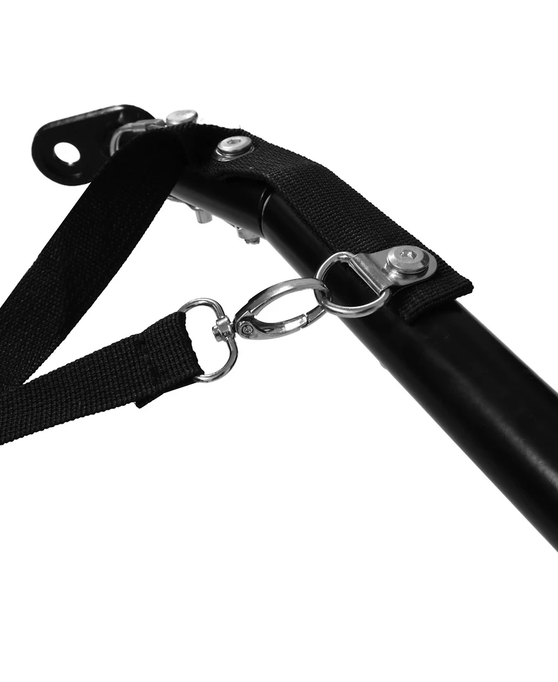 Zeus & Ruta Black+Orange Outdoor Heavy Duty Collapsible Kitten Bike Trailer