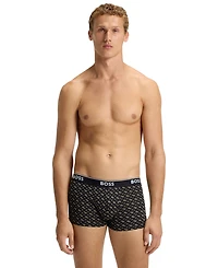 Hugo Boss Men's Power Trunk Patterned Underwear, 3-Pack Set