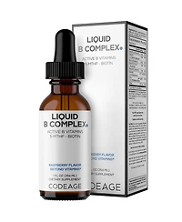 Codeage Liquid B-Complex Supplement with 8 Forms of Vitamin B Vitamin Thiamine B1, Riboflavin B2, B3, B5, B6, Biotin B7, Methylated B9 & B12, 1 fl oz