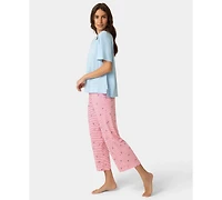 Hue Women's Short-Sleeve Candied Boxy Sleep T-Shirt