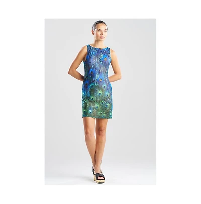 Natori Women's Peacock - Mesh Mini Dress