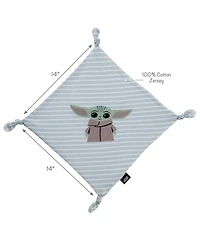 Lambs & Ivy Baby Star Wars Mandalorian Grogu Cotton Jersey Security Blanket/Lovey