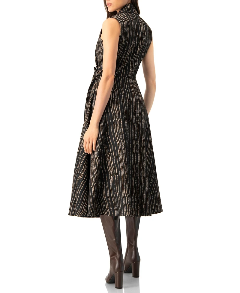 Ivonne Women's Sleeveless Long Wrap Dress