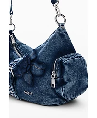 Desigual Women's Medium denim floral bag