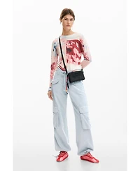 Desigual Women's Fine knit collage sweater