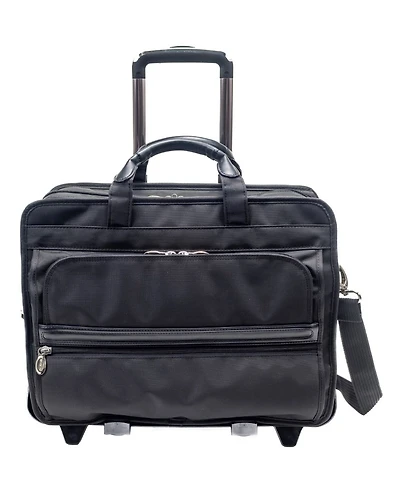 McKlein Franklin 18" Patented Detachable Wheeled Laptop Briefcase