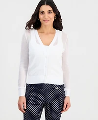 I.n.c. International Concepts Petite Button-Front Cardigan, Exclusively at Macy's