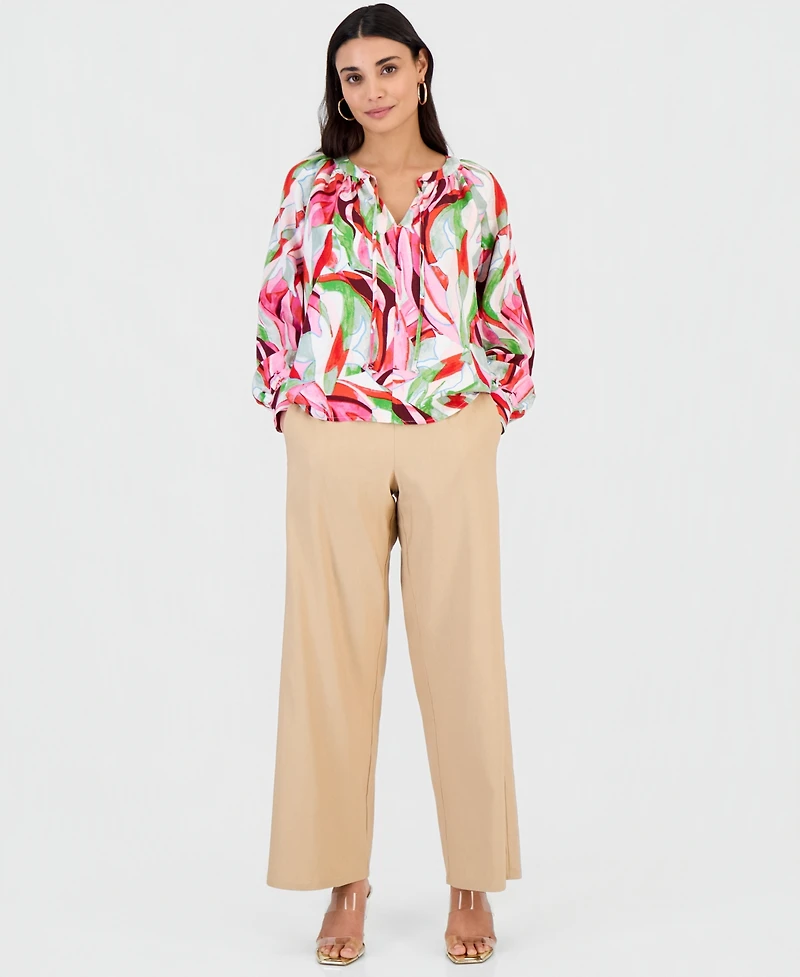 I.n.c. International Concepts Petite Tie-Neck Top, Macy's Exclusive
