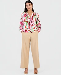 I.n.c. International Concepts Petite Tie-Neck Top, Macy's Exclusive