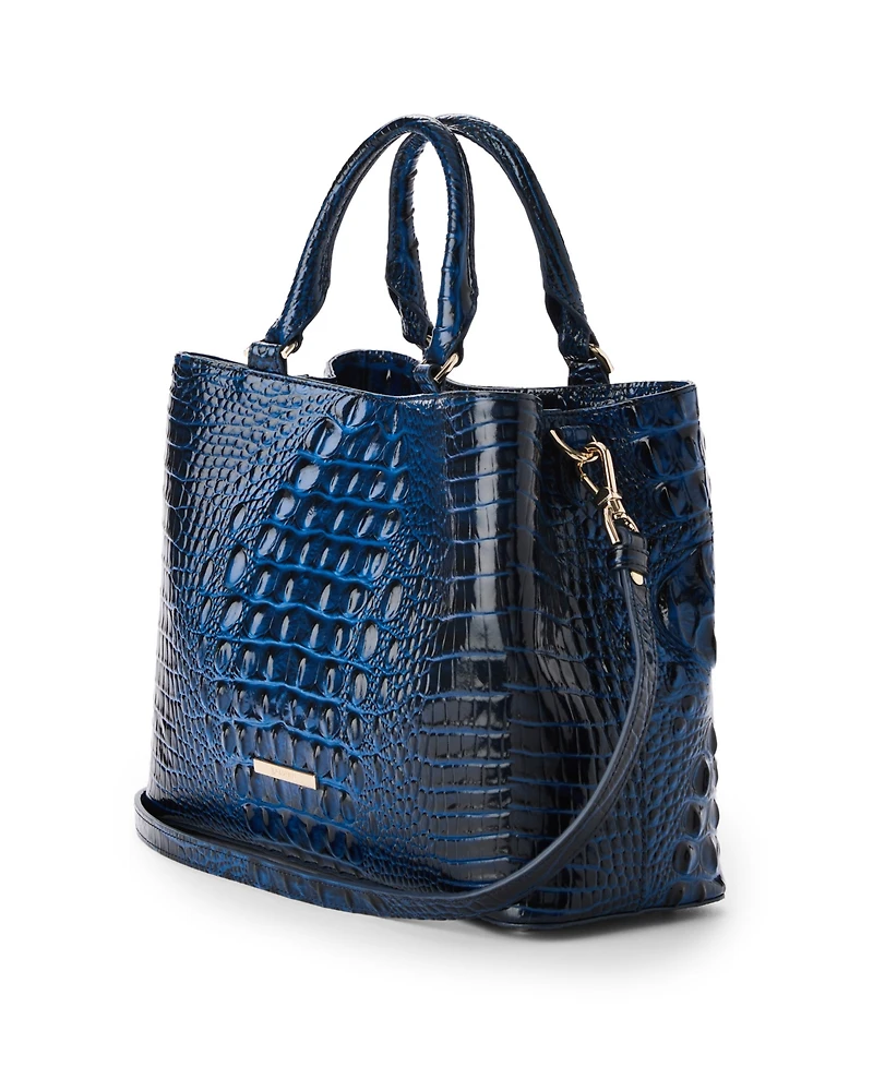 Brahmin Denise Medium Melbourne Leather Satchel Bag