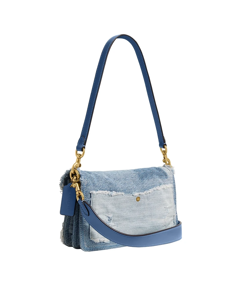 Coach Tabby Small Denim Patchwork Shoulder Bag 26