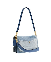 Coach Tabby Small Denim Patchwork Shoulder Bag 26