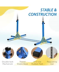 Hongge Kids Adjustable Gymnastics Bar for Home Training Ages 3 and Up