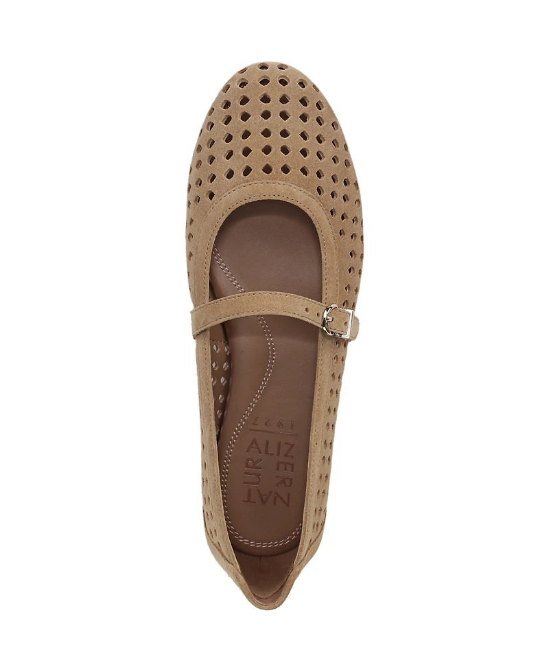 Naturalizer Women's Aria-Perf Mary Jane Flats