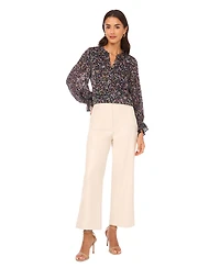 Vince Camuto Women's Cropped Front Pocket Mid Rise Pants