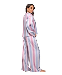 Midnight Bakery Women's Striped Top & Pants, 2-Piece Set