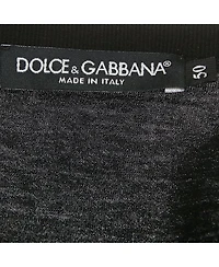 Pre-Owned Dolce & Gabbana Men's Black Jersey Dg Family Applique T-Shirt