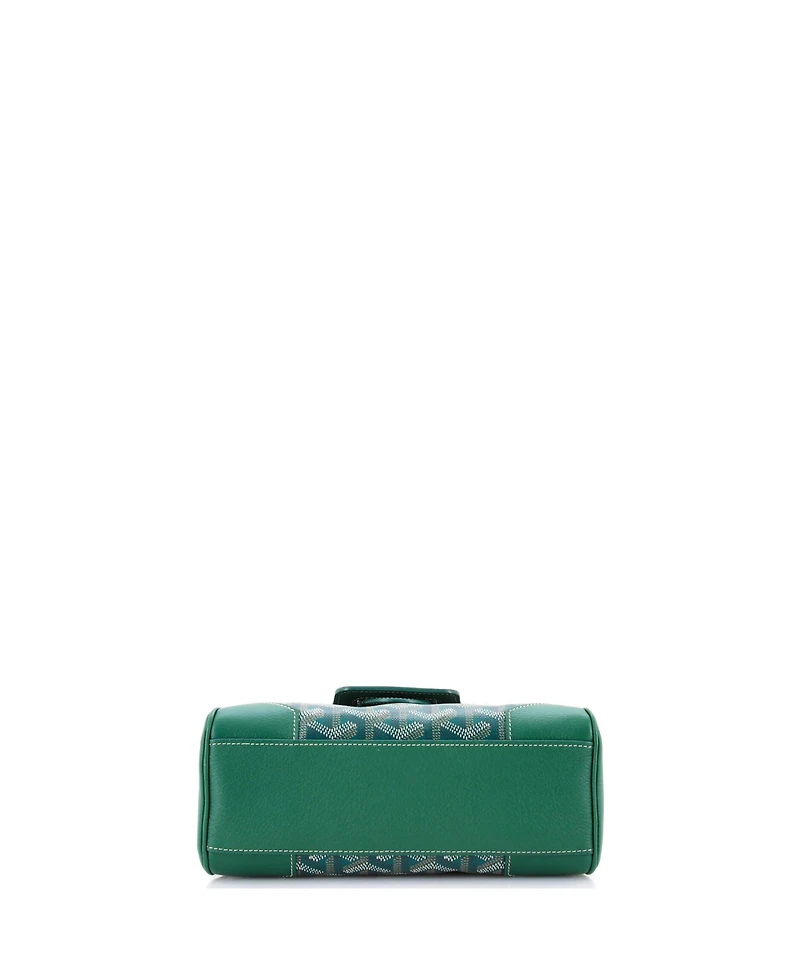 Pre-Owned Goyard Mini Saigon Top Handle Bag Coated Canvas with Leather