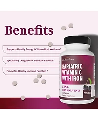 Bioschwartz Bariatric Iron + Vitamin C 30 Day Meltable Tablets, 60ct